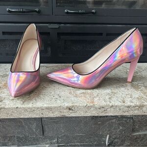 Kendall + Kylie Aren Pumps in Iridescent Pink